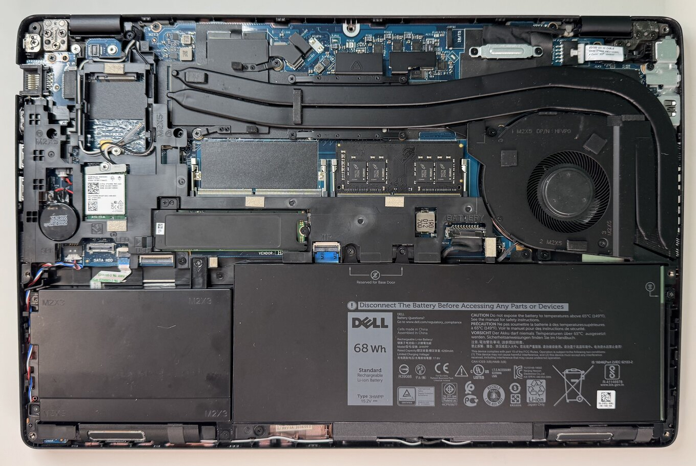 How to replace and fix DELL Latitude 5500 E5501 Precision 3540 3541 HDD Cable Hard disk drive (Precision 3541)
